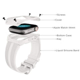 Zongsi Liquid Silicone Band for Apple Watch 44mm with Case
