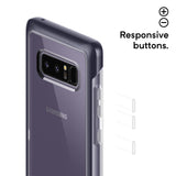 Caseology Skyfall for Galaxy Note 8 Case (2017) - Clear Back & Slim Fit - Orchid Gray