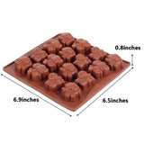 Yunko 16 Cavity Elephant Silicone Chocolate Mold Ice Cube Tray Jello Fudge Mold Candy Gum Mould